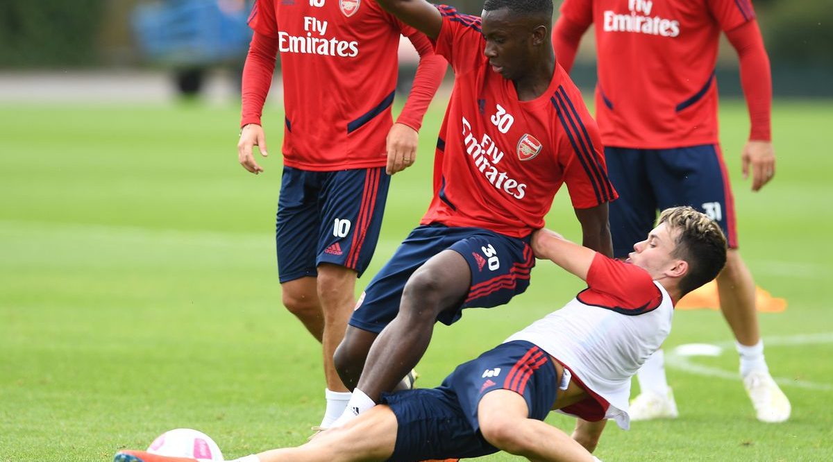 Settore giovanile Arsenal: 6 vs 3 con cambi di gioco costanti (proposta 7)