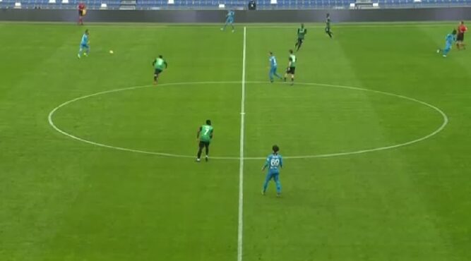 Contrapposizioni e sviluppi fra sistemi di gioco: uscita 1-4-3-3 vs 1-4-2-3-1 o 1-4-4-2 (interscambio tra il mediano e la mezzala opposta)