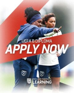 UEFA B Diploma | Application Form 2026/27, England